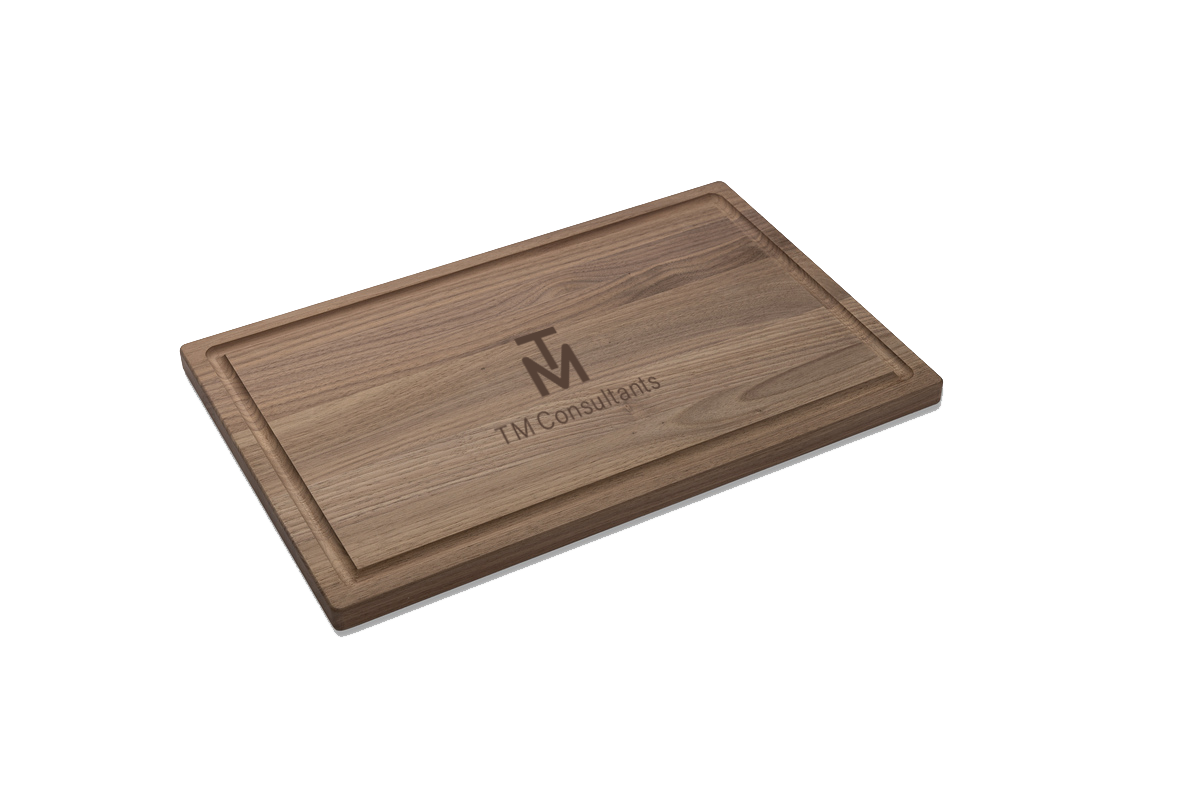 Large Walnut Cutting Board with Juice Groove 17"x11"x3/4" 2