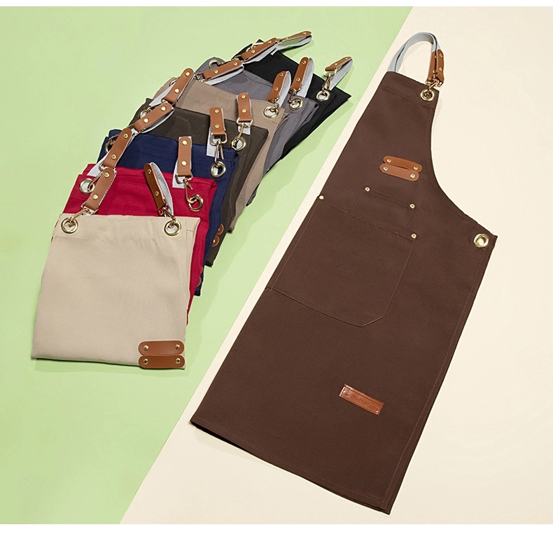 Chef Back Apron For Men Women With Adjustable Straps Large 4
