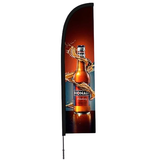 11ft Custom FEATHER FLAG Double Sided -Straight- PACKAGE "E" 1
