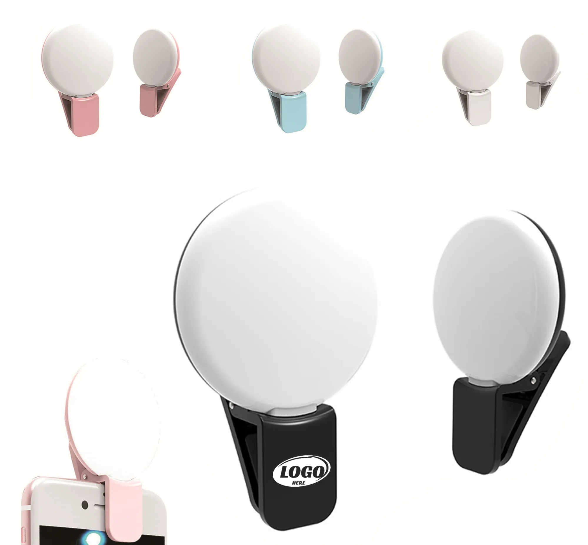 Led Rechargeable Cellphone Selfie Ring Light 1