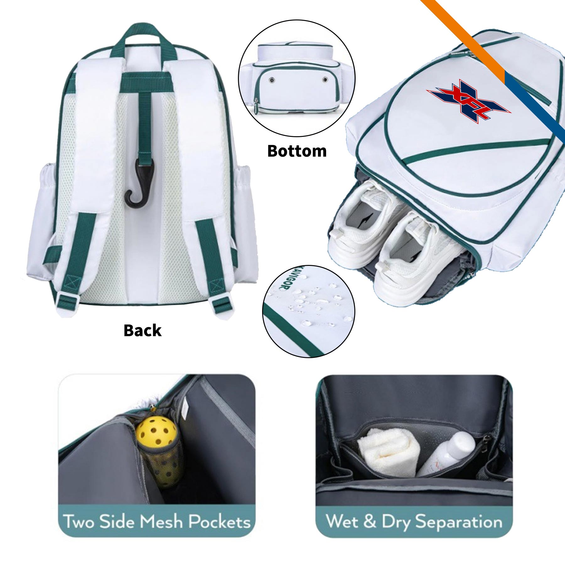 Lorik Nylon Pickleball Backpack 3