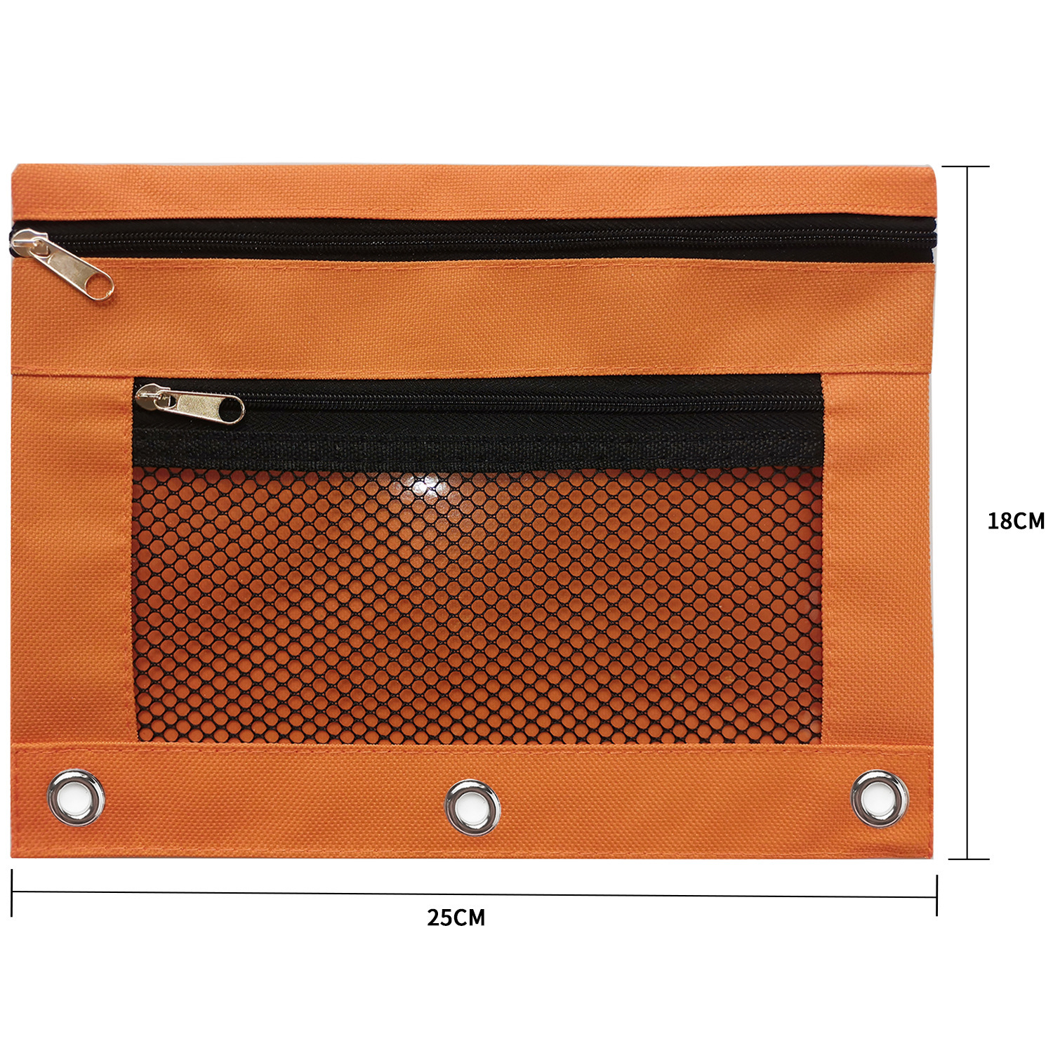 Pencil Pouch with Zipper Pulls for 3 Ring Binder bulk Binder 7