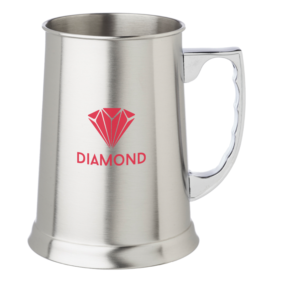Premium Ribbed Stainless Beer Mug 2