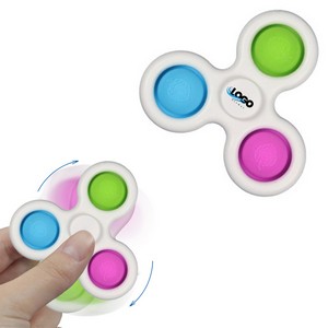 Triangle Push Pop Fidget Spinner Sensory Toy for All Ages 9