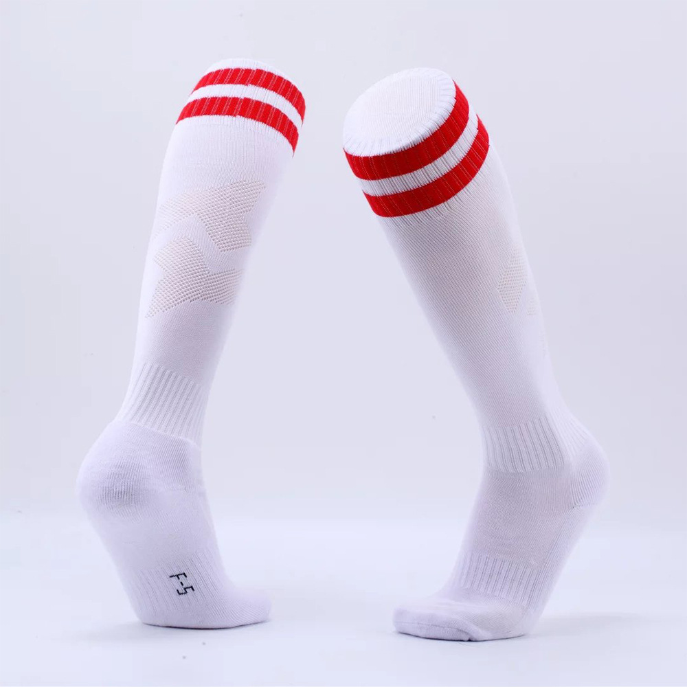 Stretchy Compression Knee High Tube Socks Footbal 4