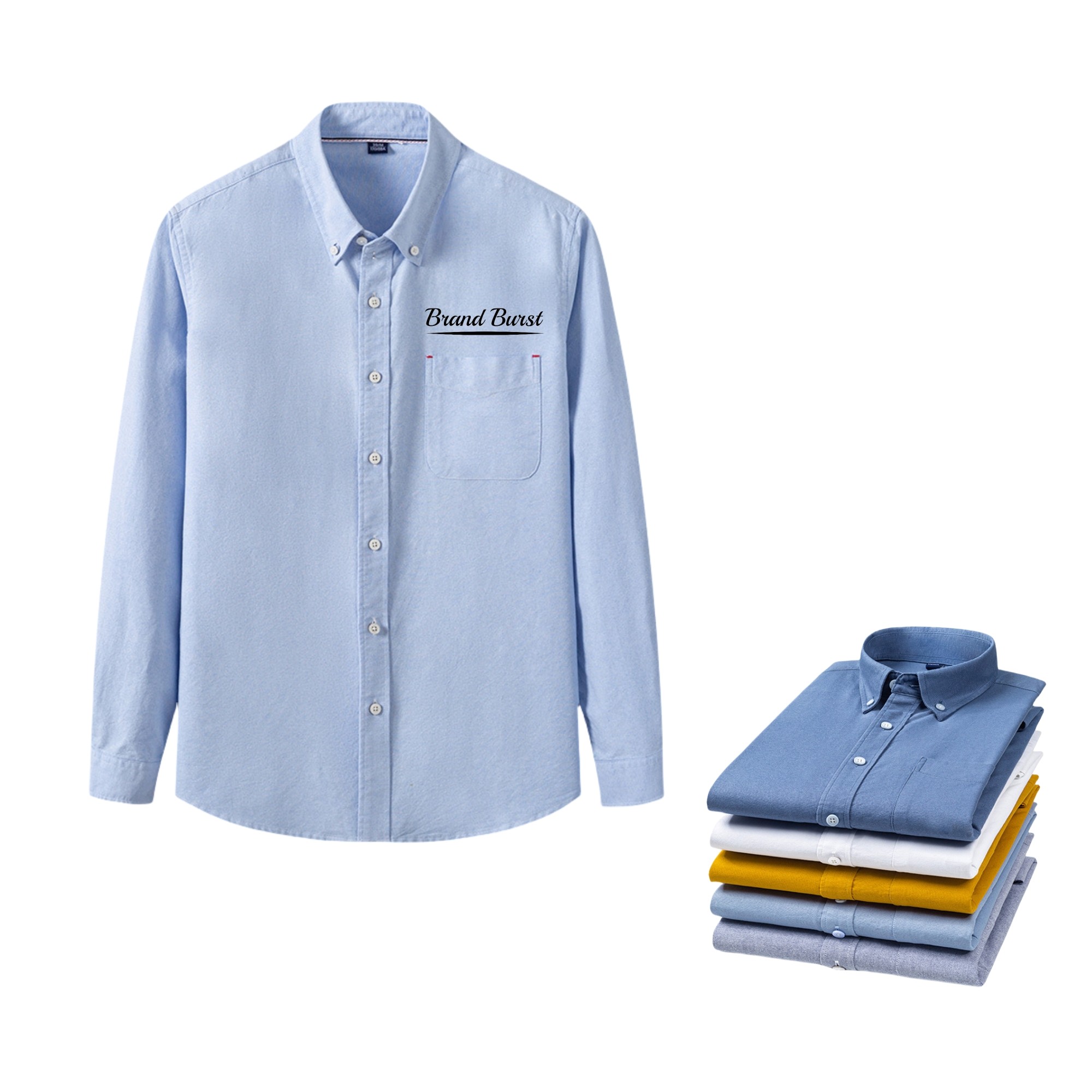 Men's Solid Oxford Shirt