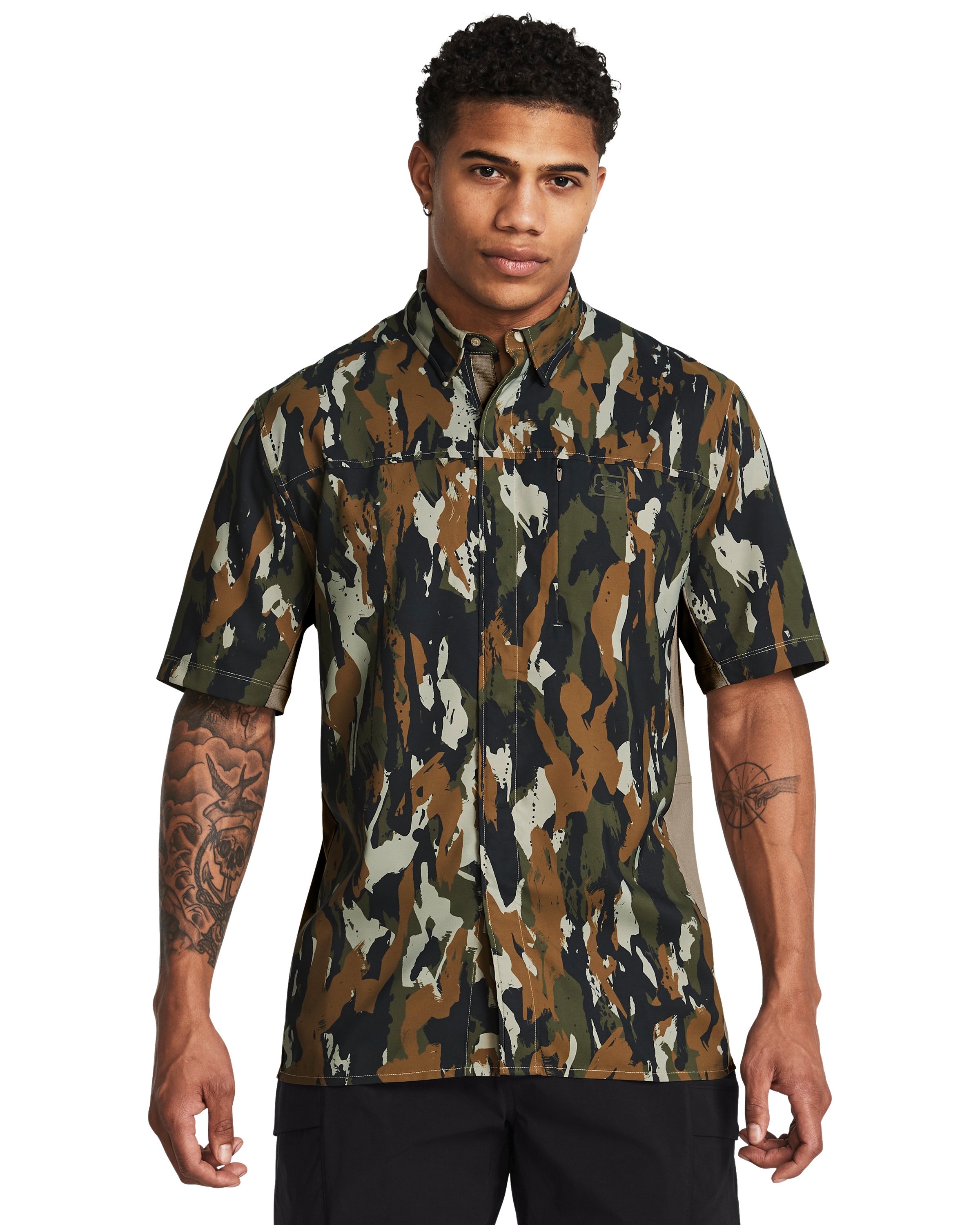 UA Fish Pro Hybrid Printed Men's Short Sleeve 3