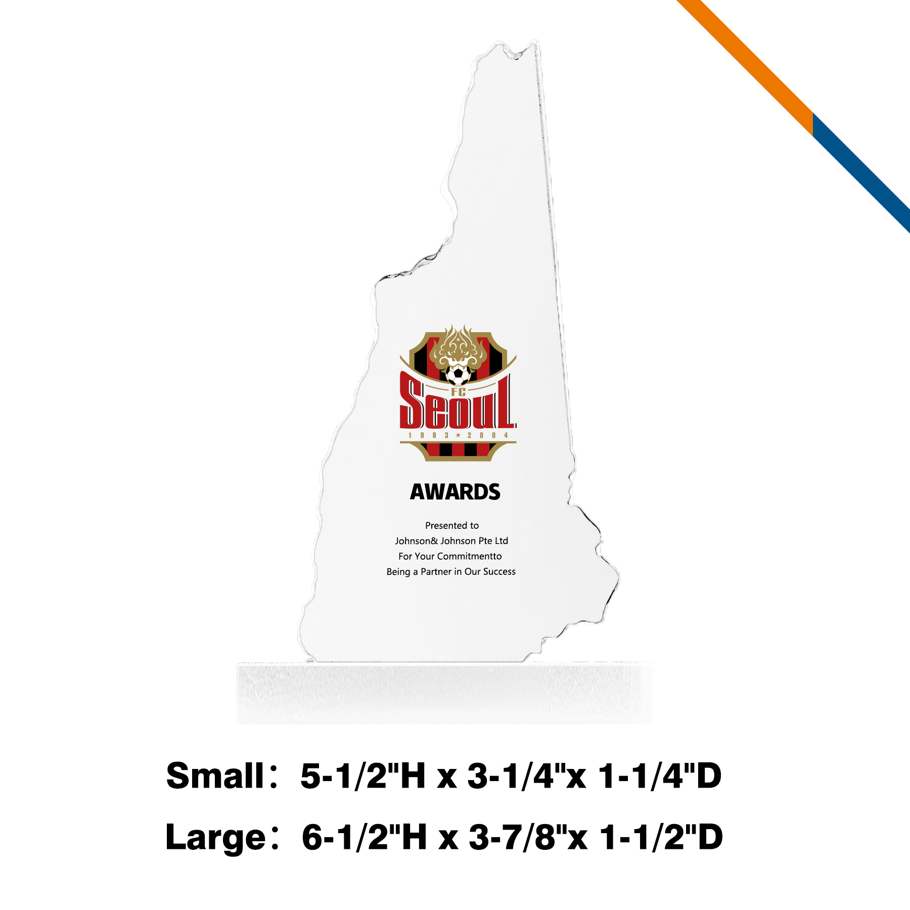 Nessen New Hampshire Crystal Award 2