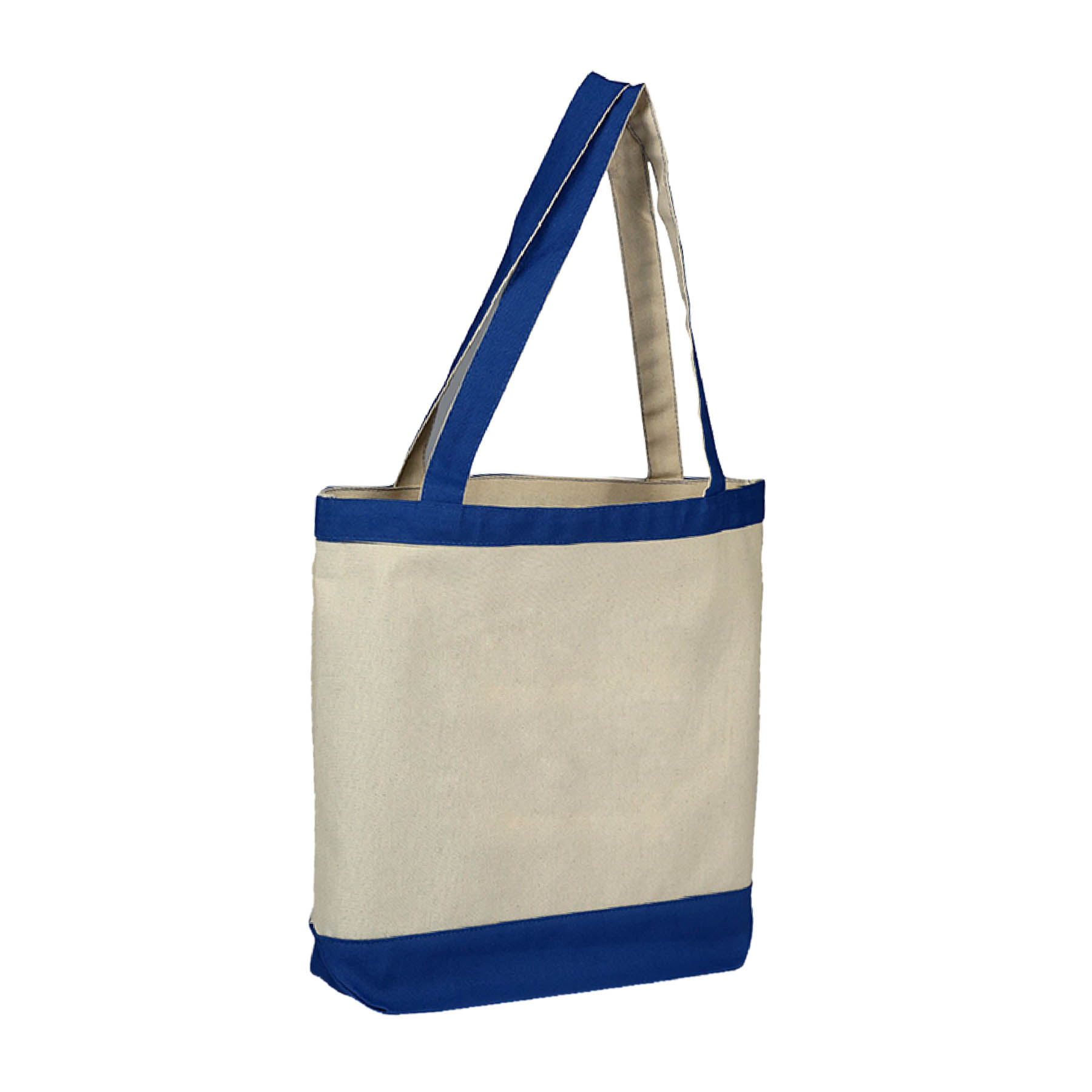 12 oz. Cotton Canvas Color Accent Tote Bag 9