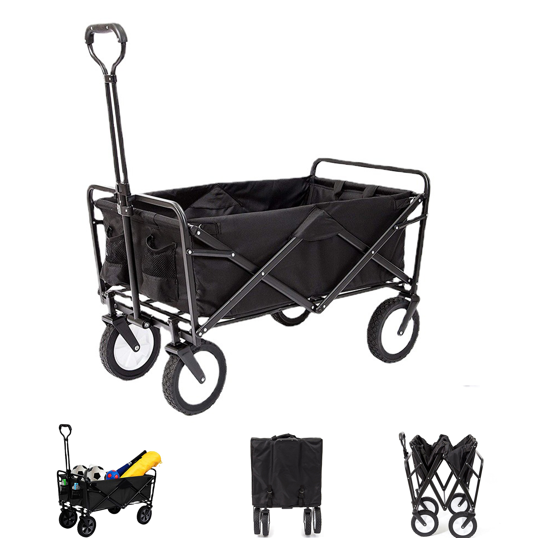 Collapsible Outdoor Garden Utility Wagon 1