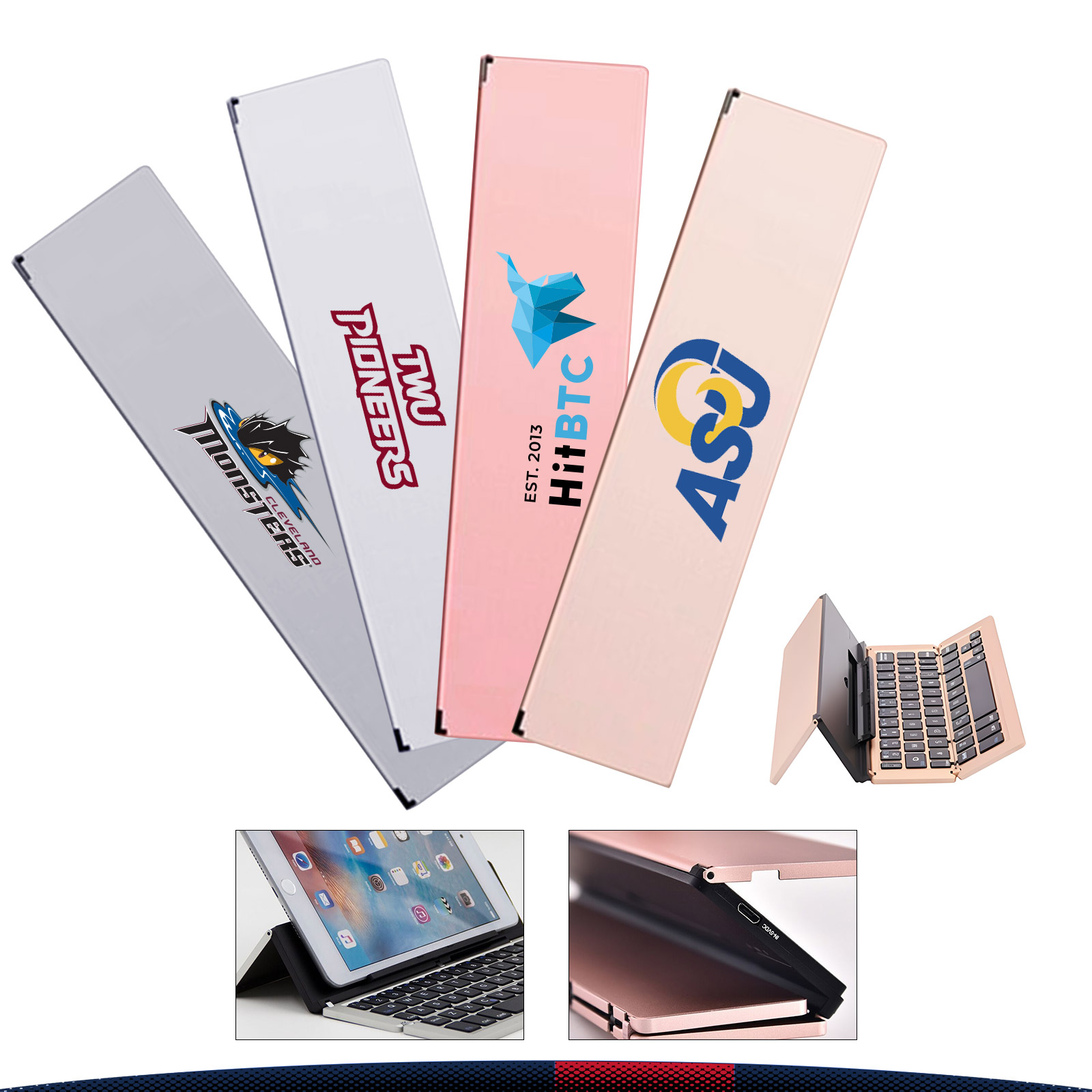 Tri-Fold Metal Bluetooth Keyboard 6