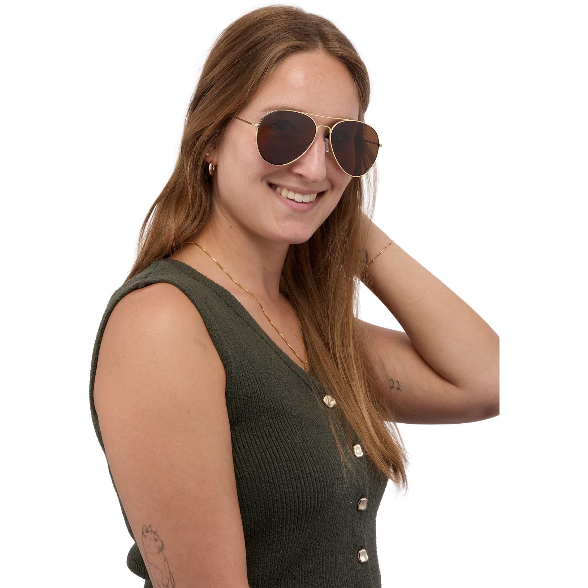 Stunkel Recycled Aviator Sunglasses 112