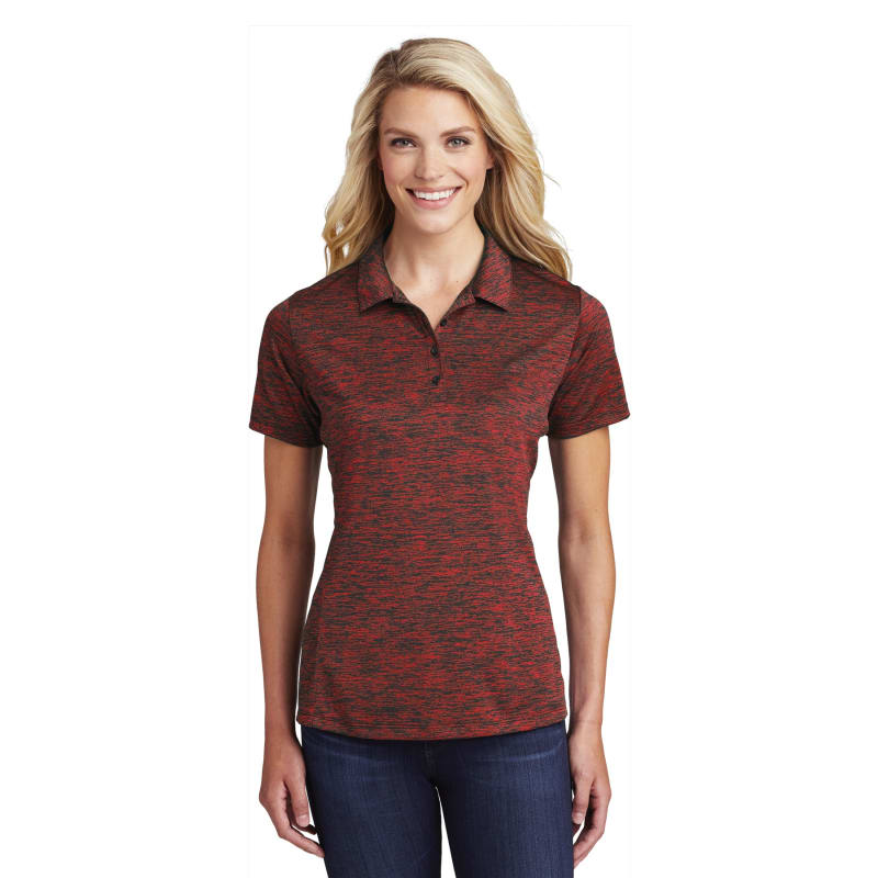 Sport-Tek Women's PosiCharge Electric Heather Polo. 21