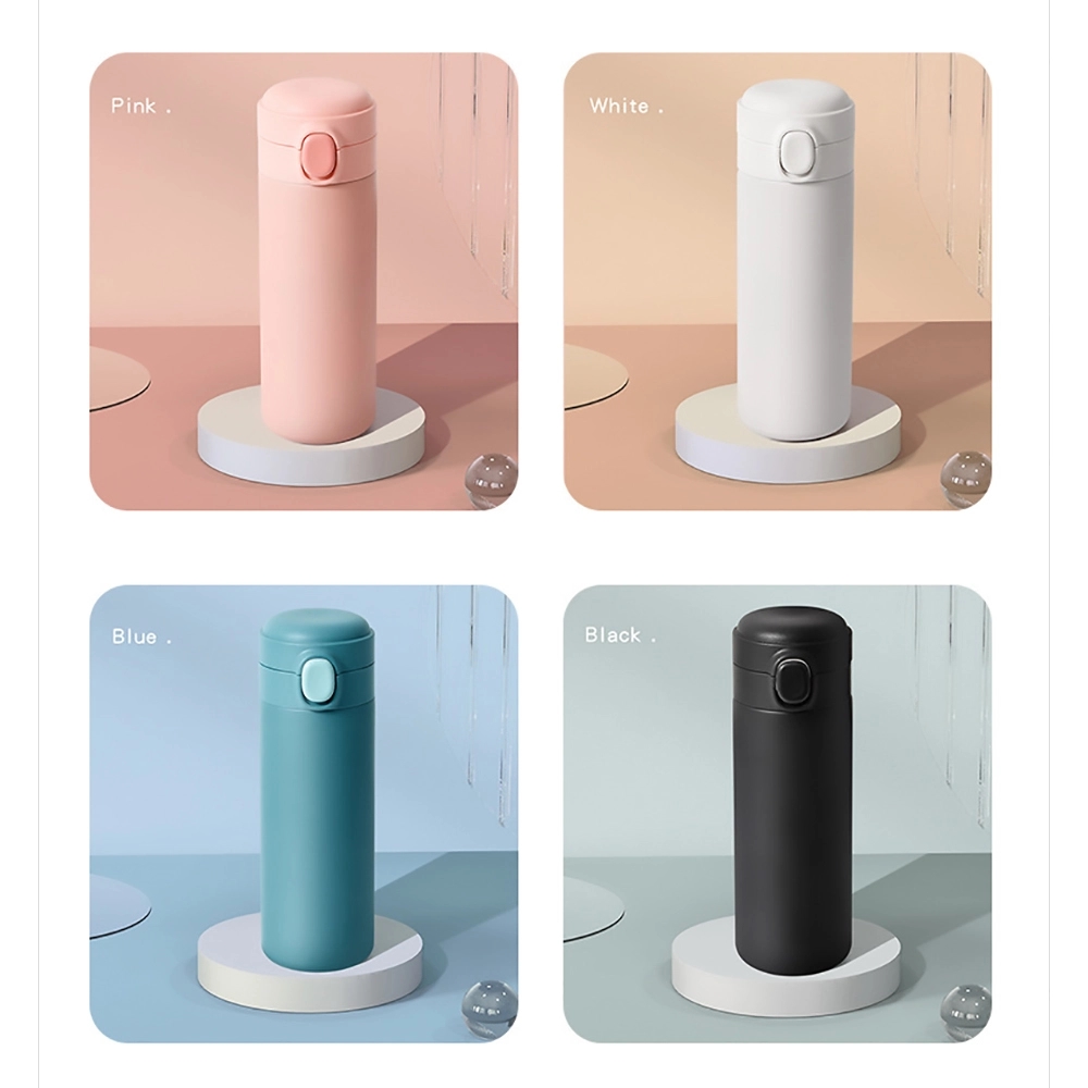 Push Open Stainless Steel Vacuum Water Bottles 4