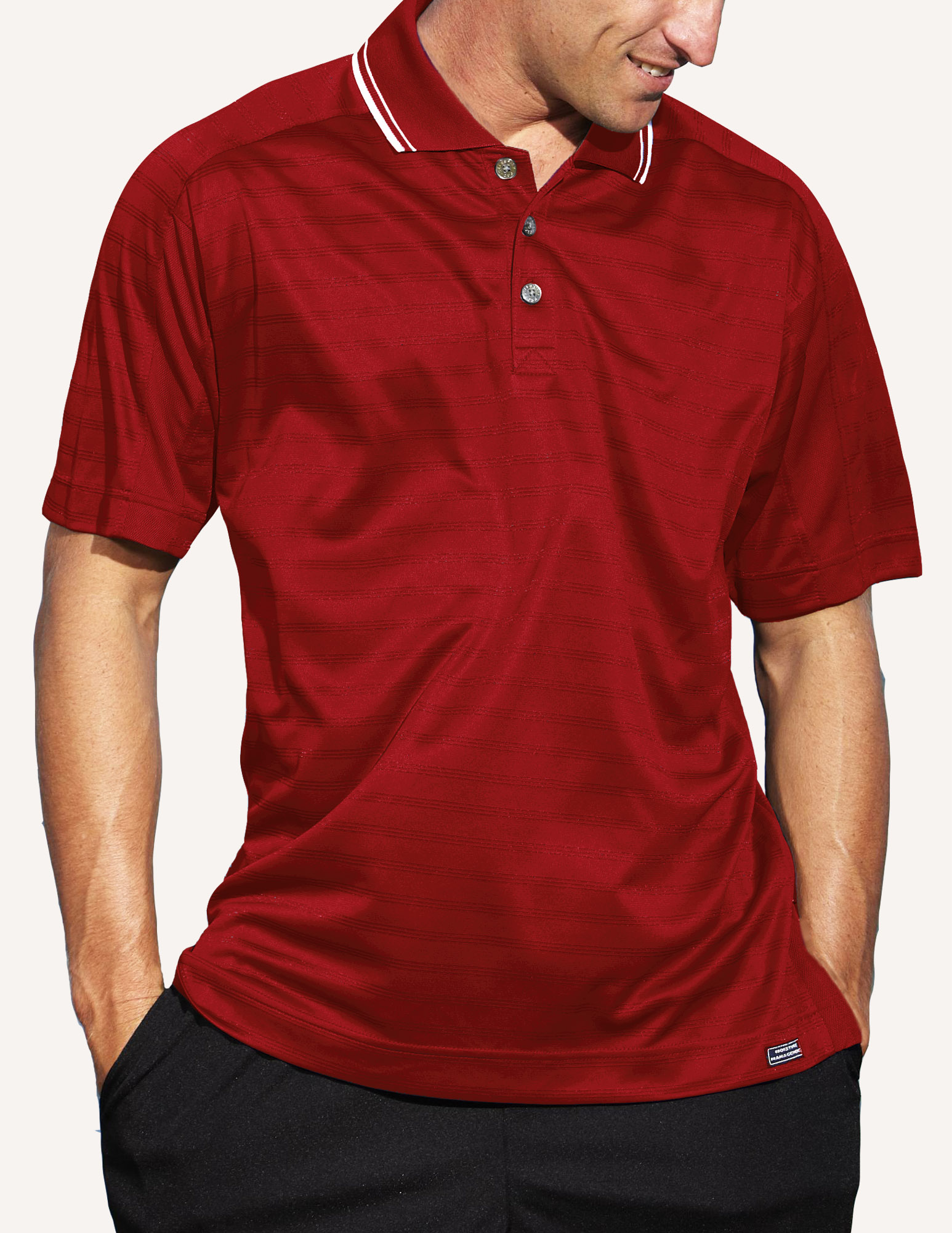 Men's Ambassador Engineer Track Knit Polo Shirt 9