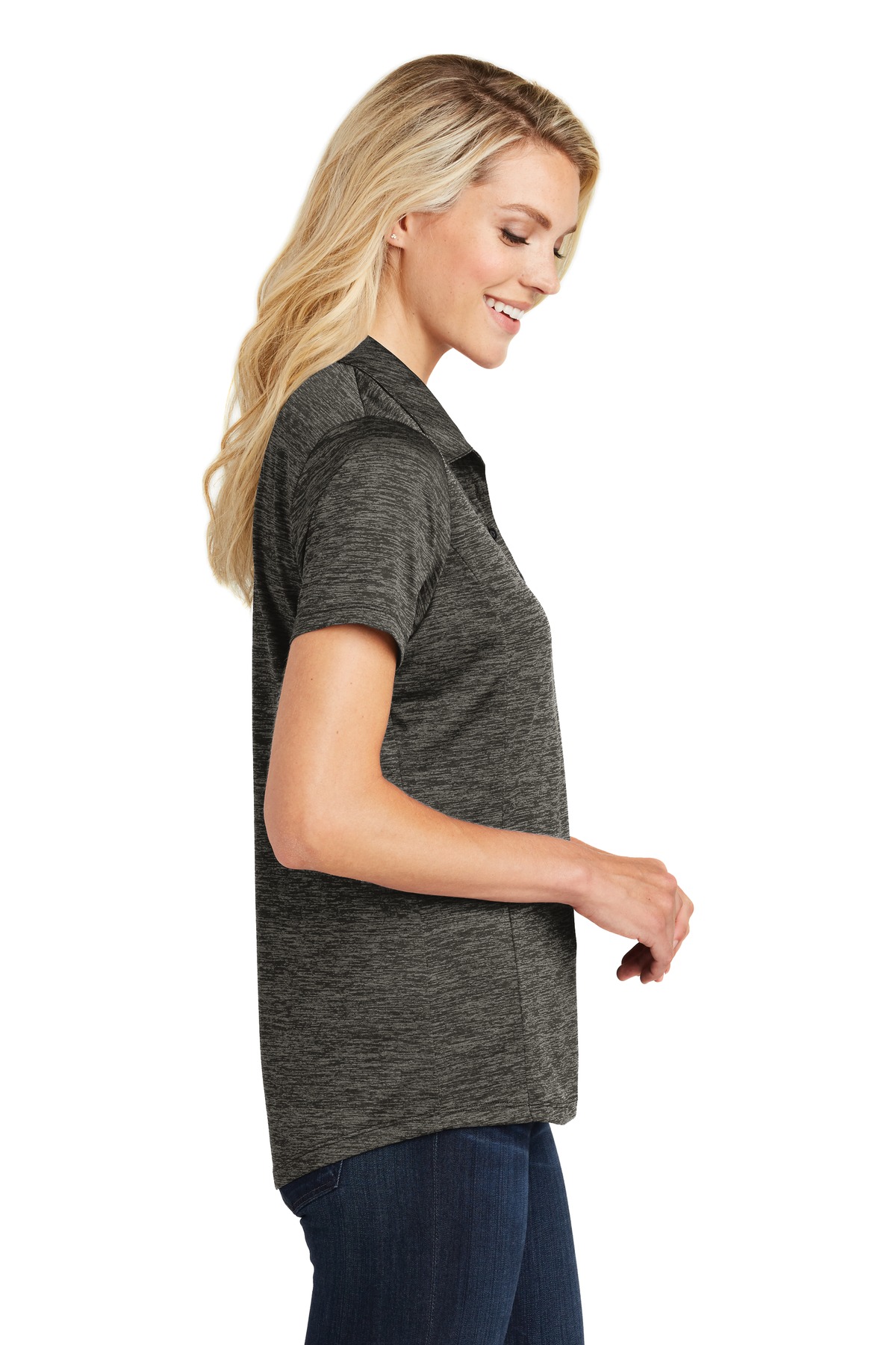 Sport-Tek Women's PosiCharge Electric Heather Polo. LST590 39