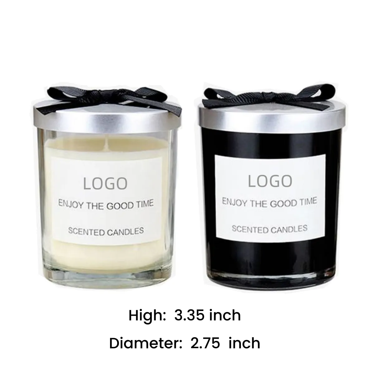 Essential oil scented candles bedroom lasting glass ornament 6