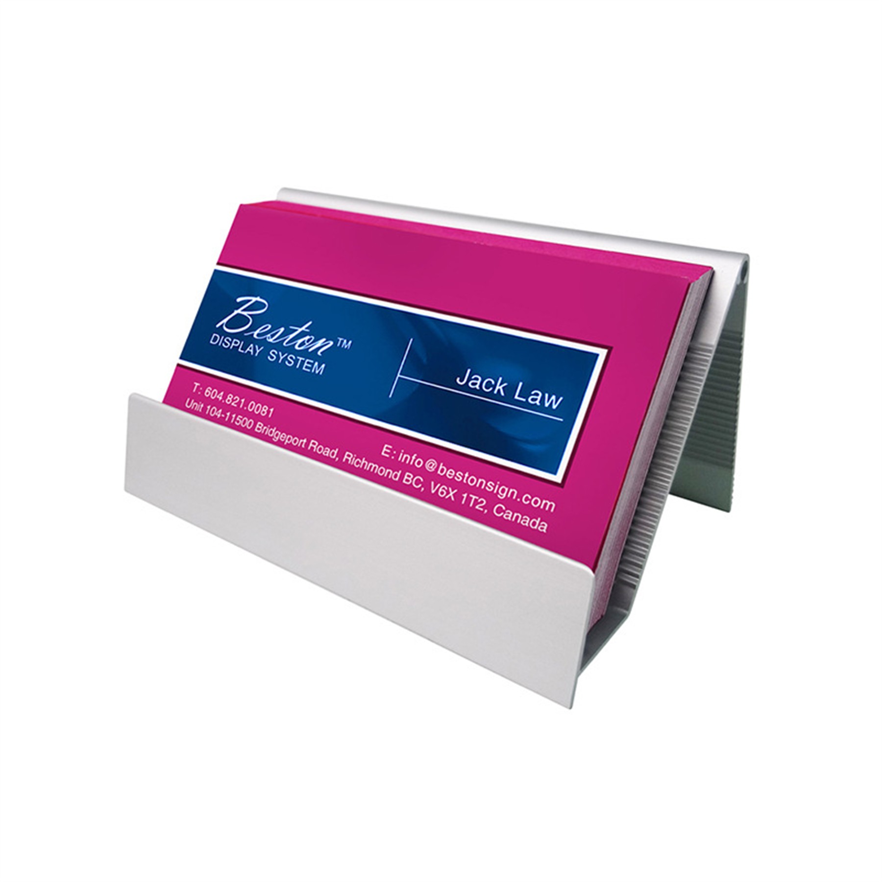 Business Card Holder Display Stand Aluminum 3