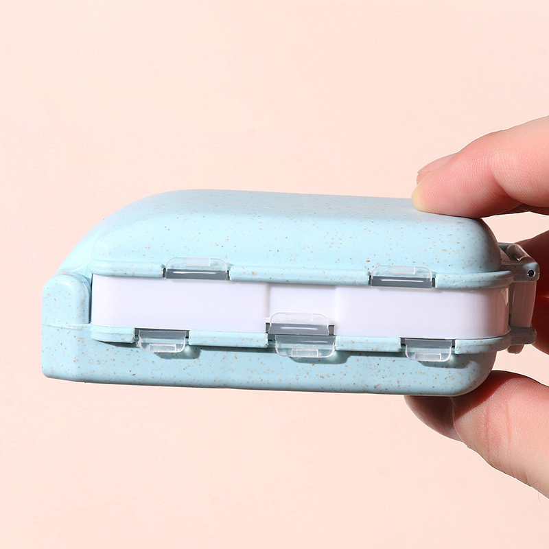 8 Compartments Pill Organizer Portable Pocket Pill Box Dispenser 25