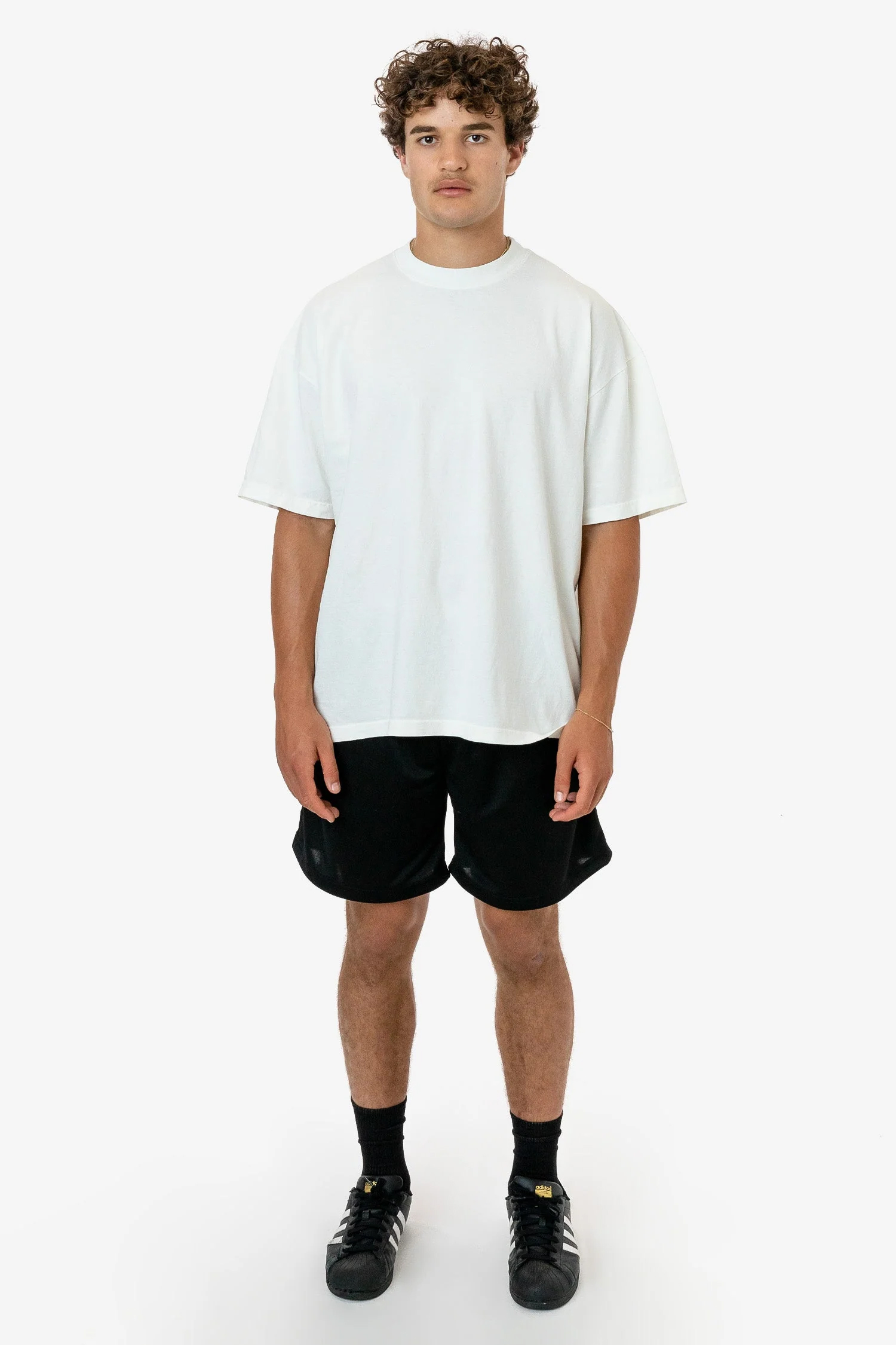 POLY PIQUE MESH MID-LENGTH SHORTS 8