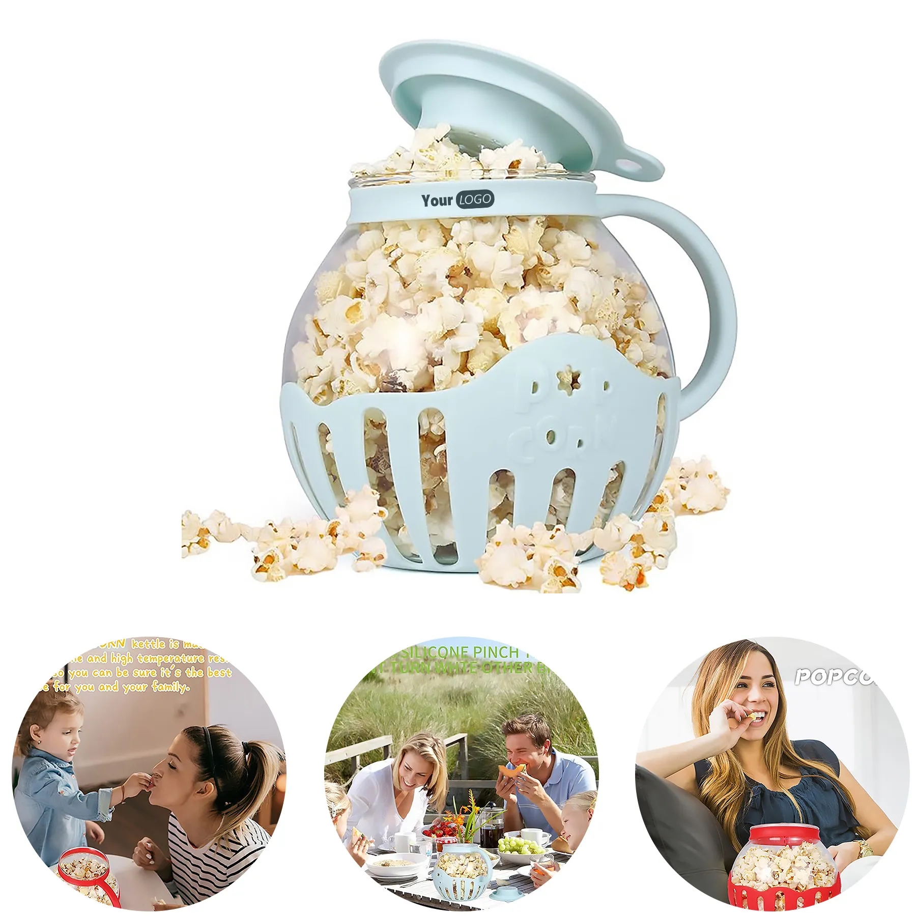Polypropylene Microwave Popcorn Jar 3