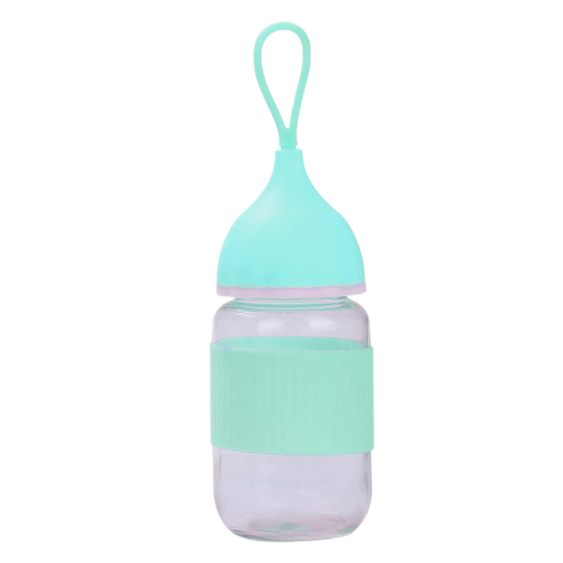Penguin Shaped Glass Cup W/Lanyard 6