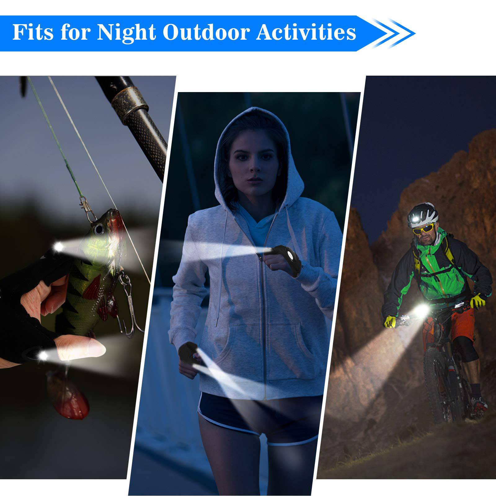 LED Luminous Night Emergency Repair Lighting Gloves 3