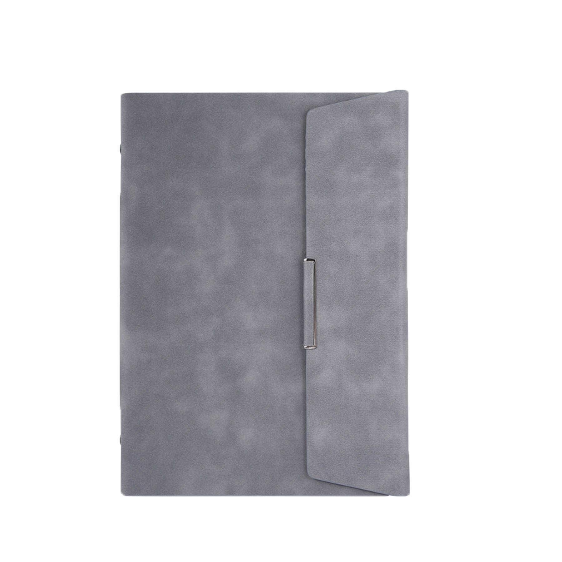 A5 Size 3 Fold 6 Rings Pu Leather Binder Notebook With Card Holder 4