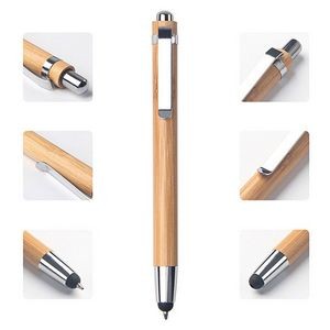 2 In 1 Bamboo Writing Pen With Stylus 6