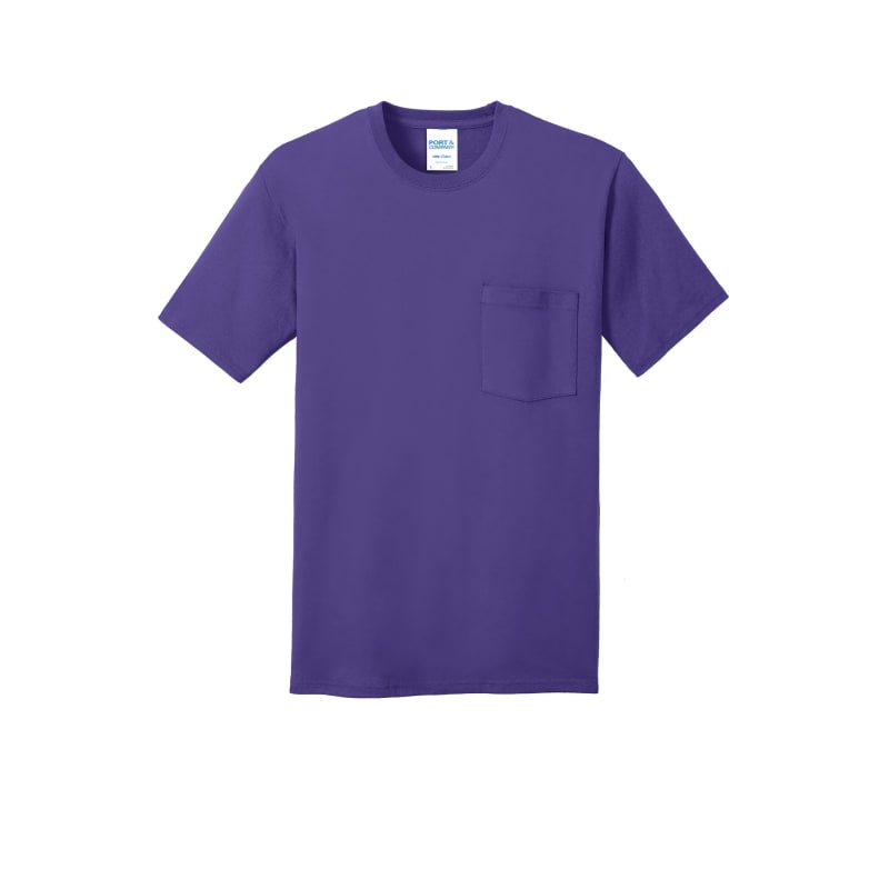 Port & Company Core Cotton Pocket Tee. 32