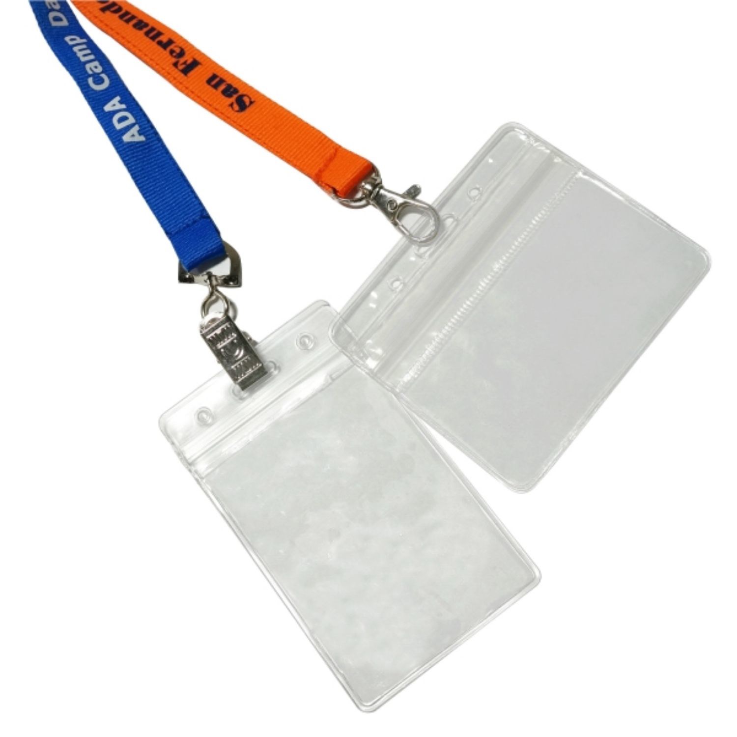 Lanyard w/ Badge holder combo Clear Vinyl 2