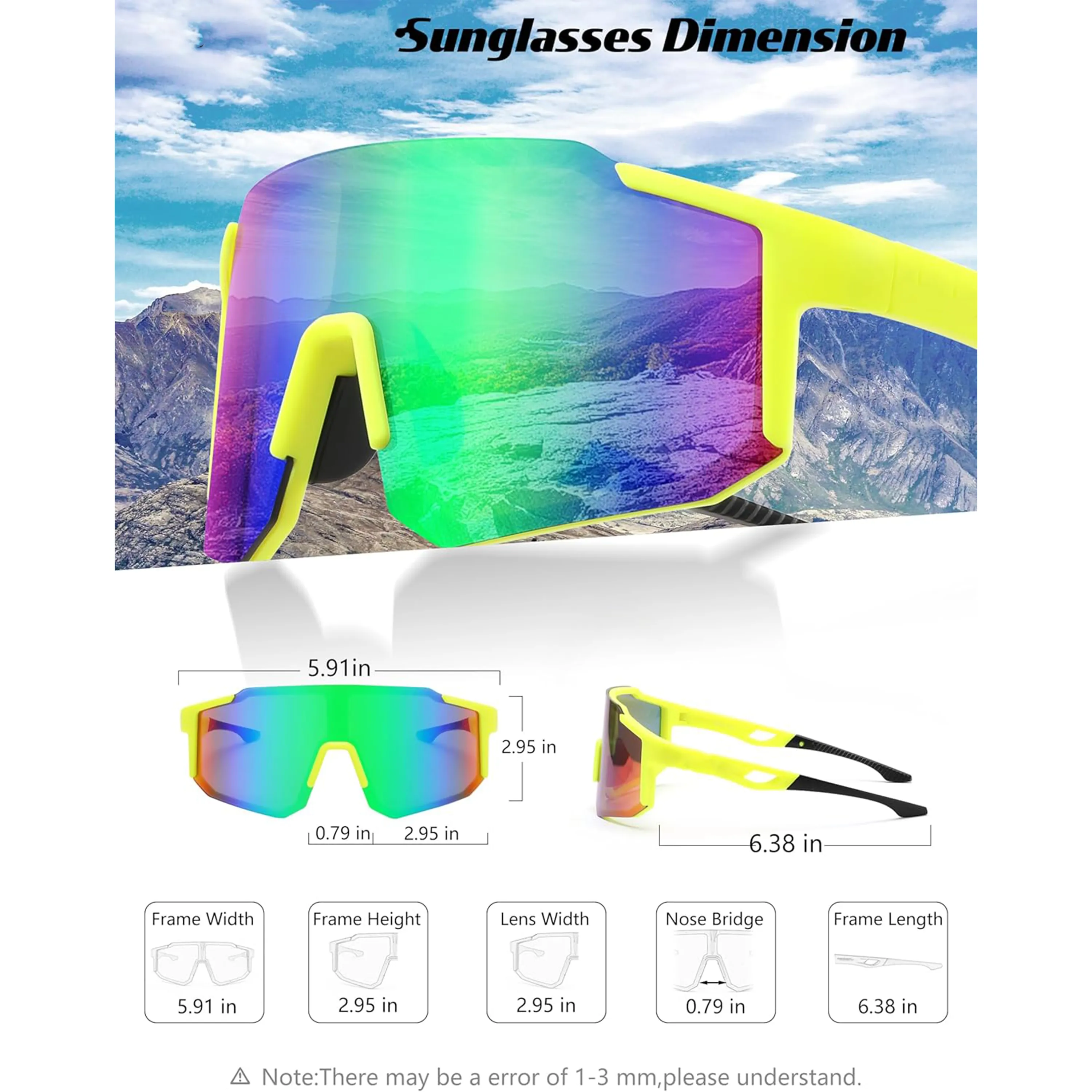 Polarized UV Protection Sports Cycling Sunglasses 5