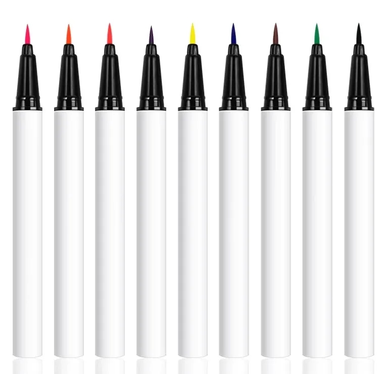 Professional Brush Tip Eyeliner Waterproof For Makeup Artists Salon Private Label 4