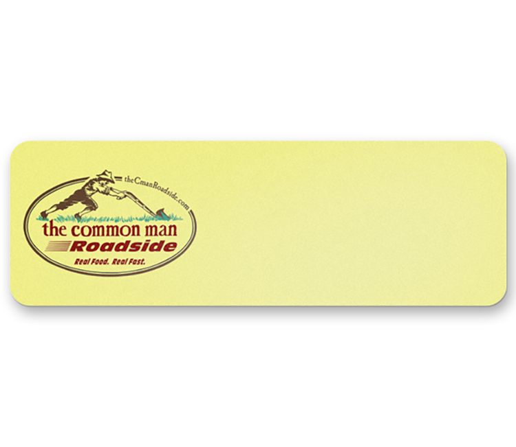 Cyclops Economy Full Color name badge. 1"x3" 4