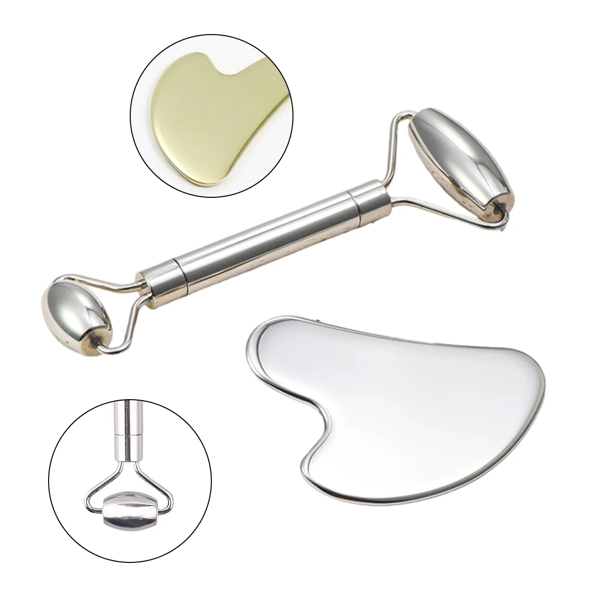Double Head Facial Massage Roller 4