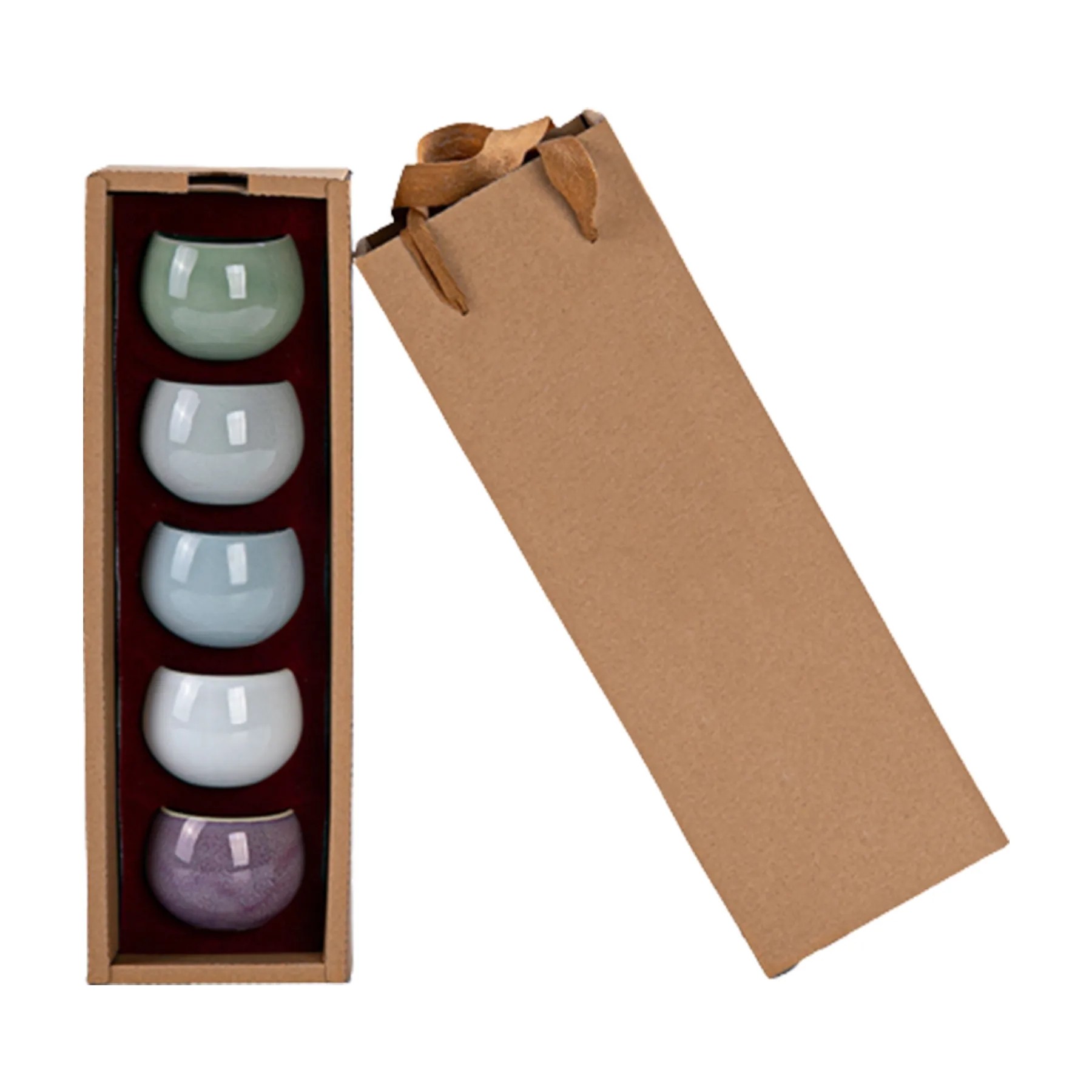 110Ml/3.7Oz 5 Pieces Ceramic Cups Set 2