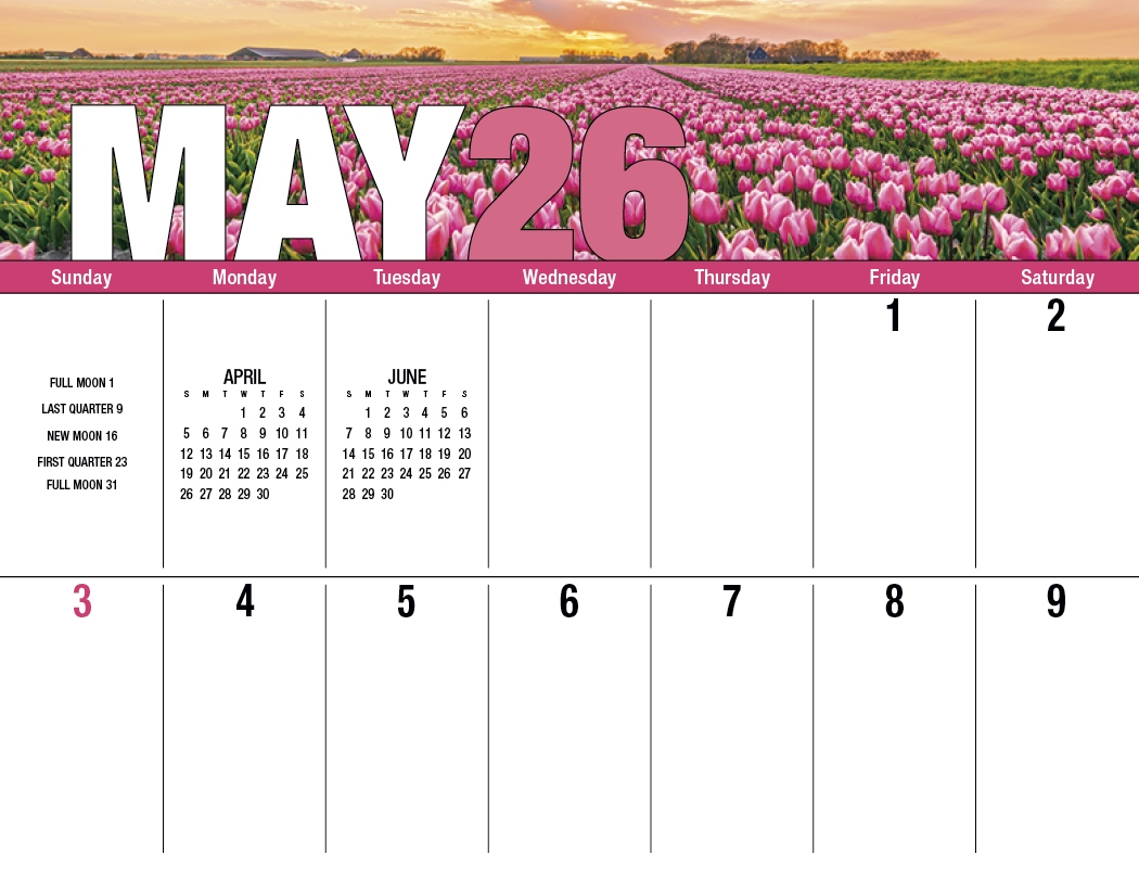 Good Value™ Seasonal Expressions Big Block - Stapled Calendar 19