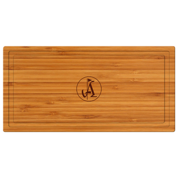 10" Rectangle Bamboo Cutting Board with Juice Groove 1
