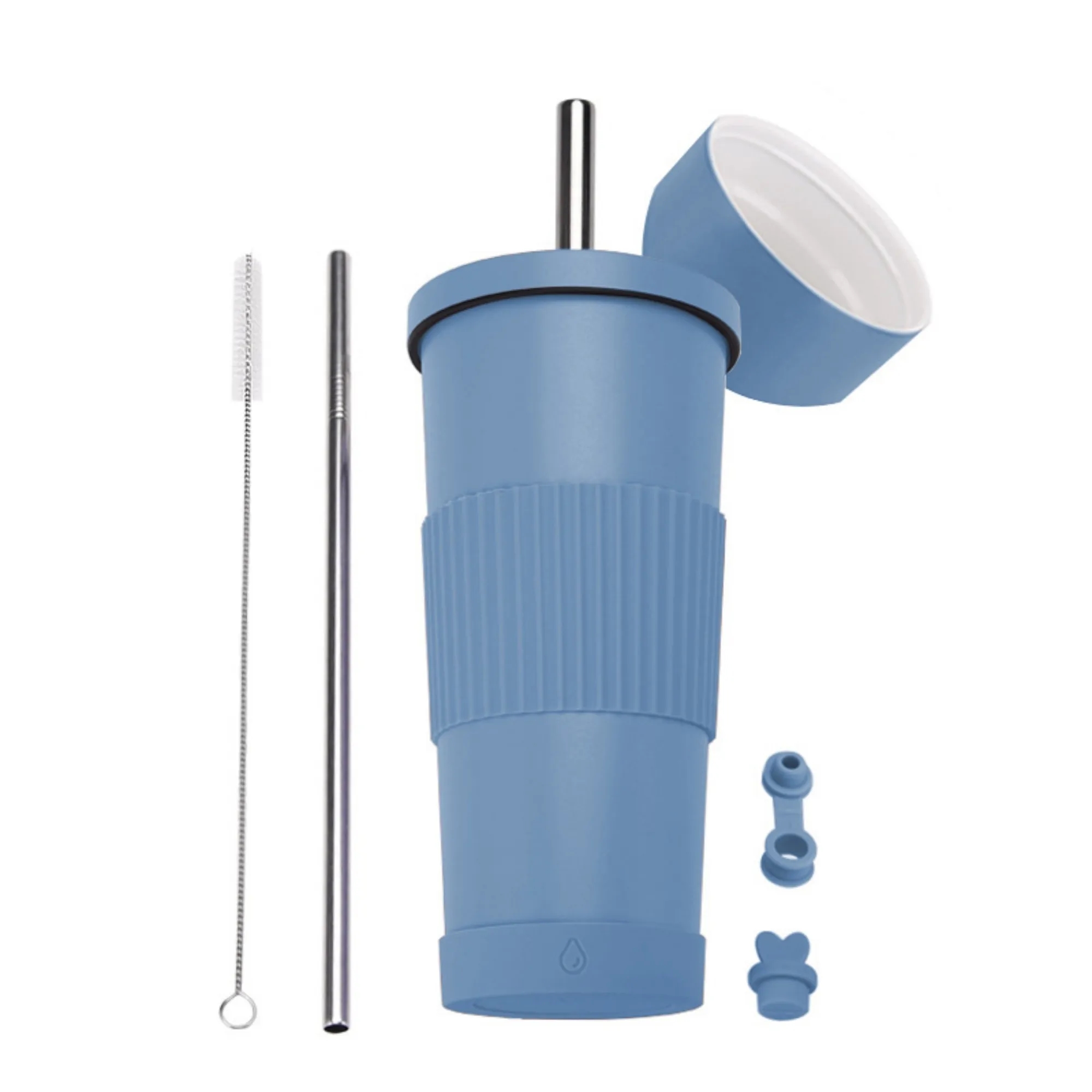 24oz Stainless Steel Straw Cup With Ceramic Inner Liner 18