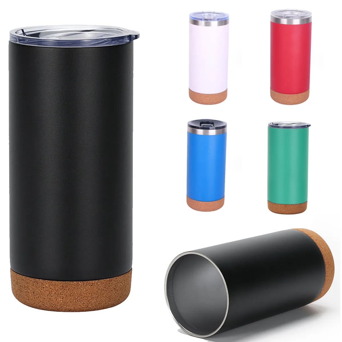 16 OZ. Travel Insulated Coffee Tumblers with Cork Bottom 2