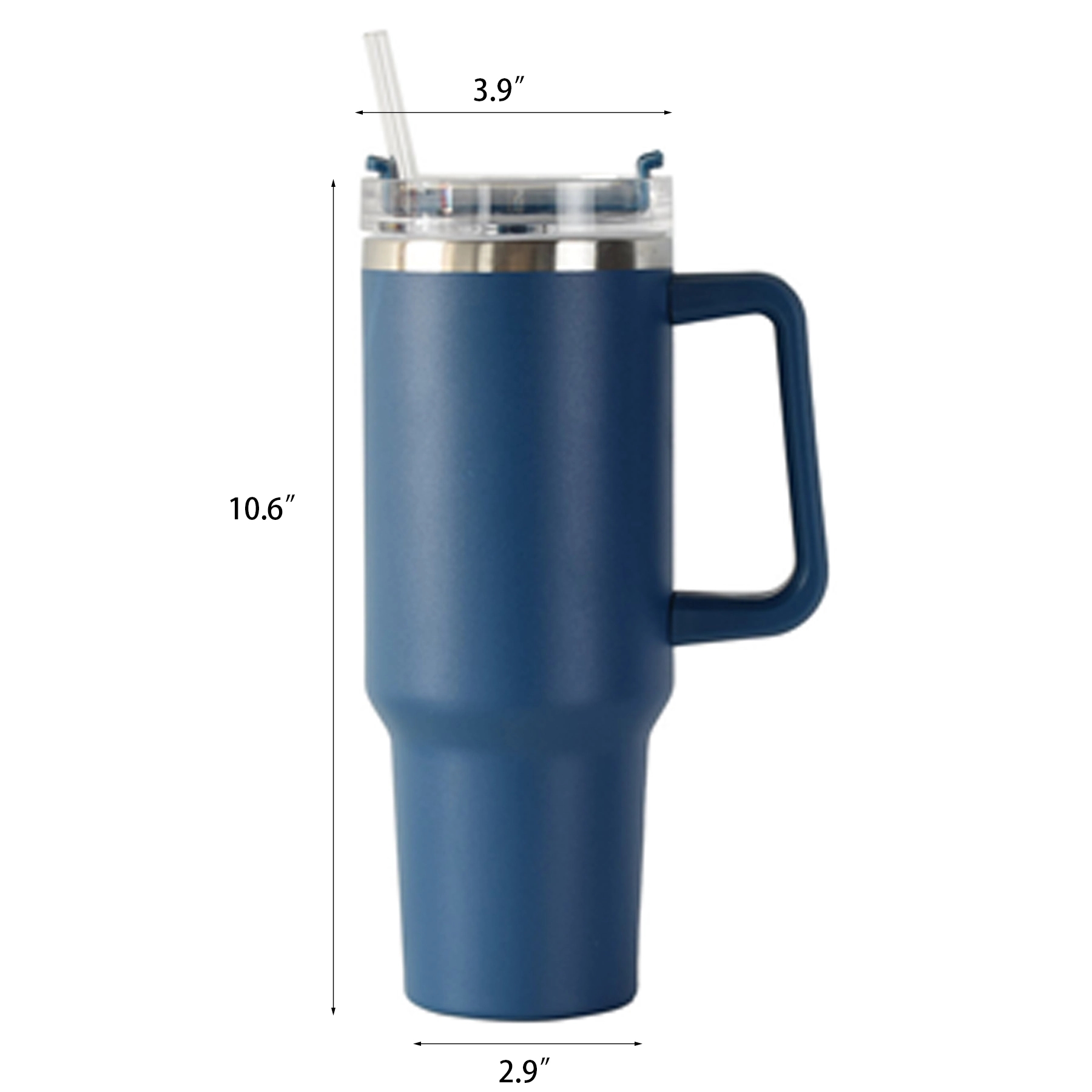 40oz Tumbler with Handle and Lid 3