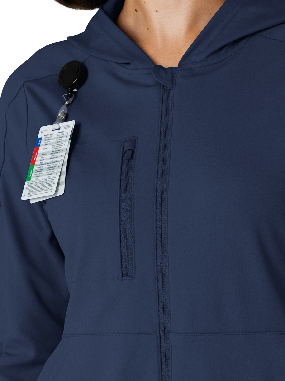 Wink - Renew - Knit Womens Four-Pocket Zip Hoodie 2