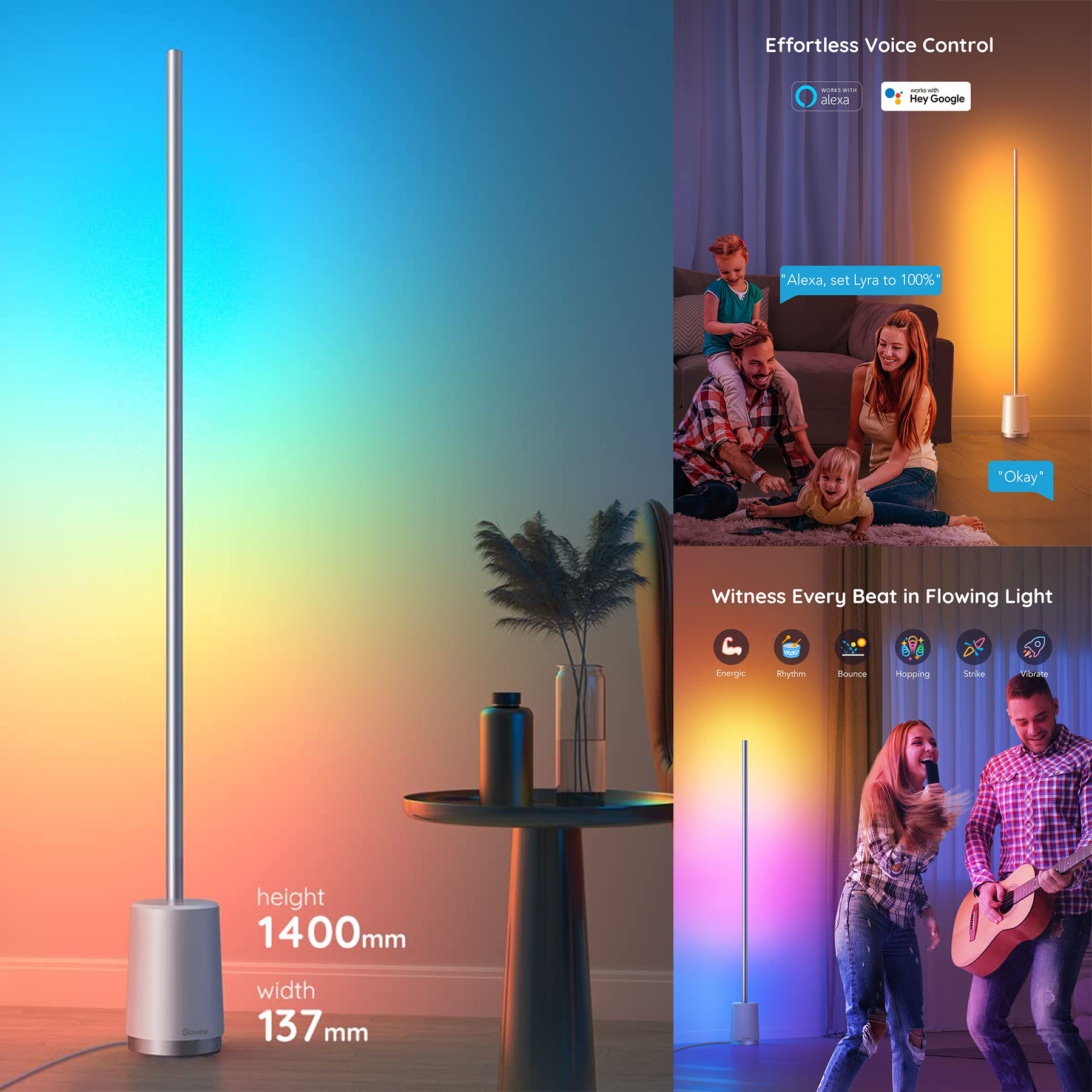 Color Changing Corner Lamp 2