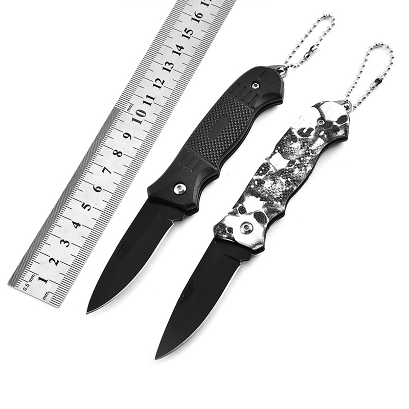 Stainless Steel Folding Pocket Knife with Key Chain 6