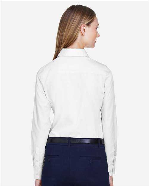 Women's Crown Collection® Broadcloth Woven Dress Shirt - D620W 18