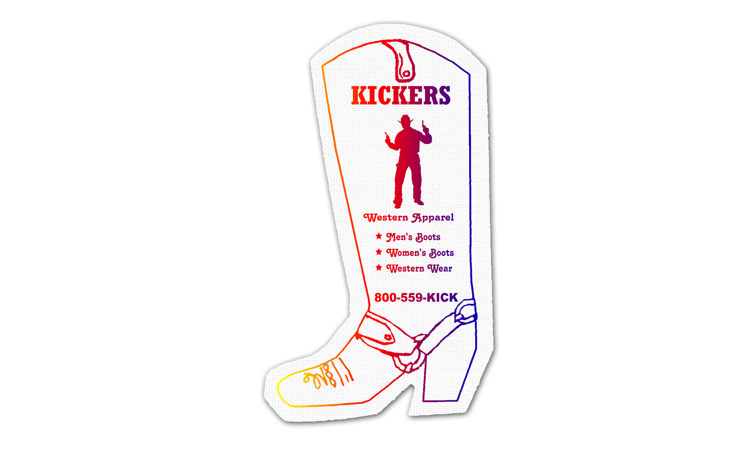 Cowboy Boot Vinyl Jar Opener 80