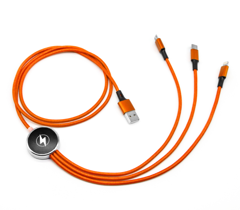 3-in-1 LED Light Up Logo USB Charging Cable 5
