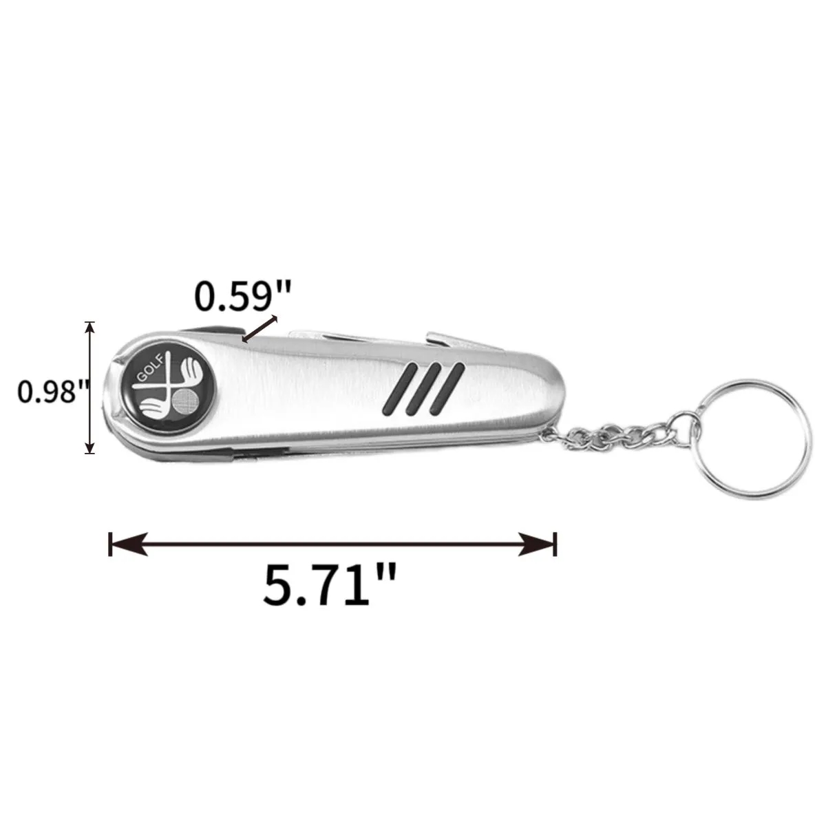 Multifunctional Outdoor Survival Camping Golf Folding Knife 3
