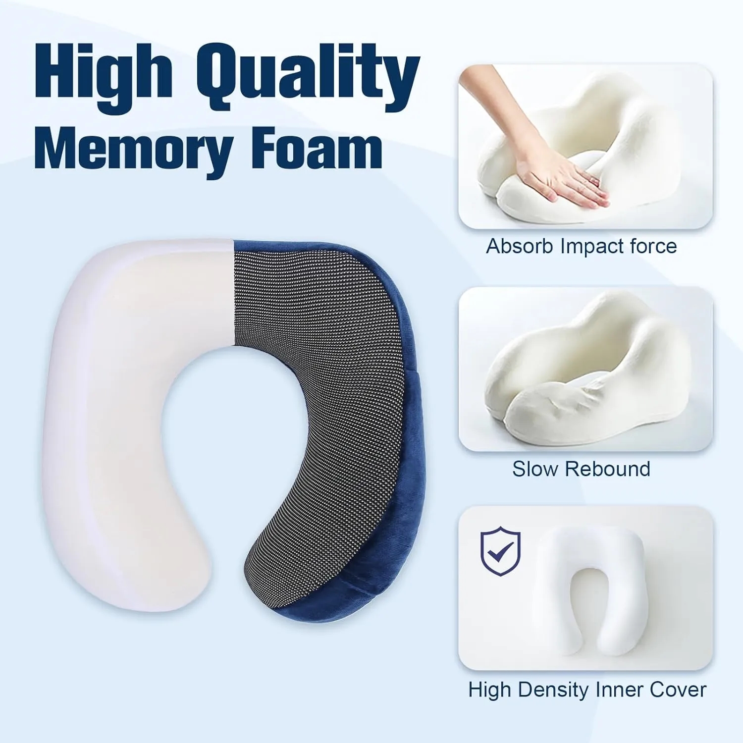 Memory Foam Neck Head Support Soft Pillow 6