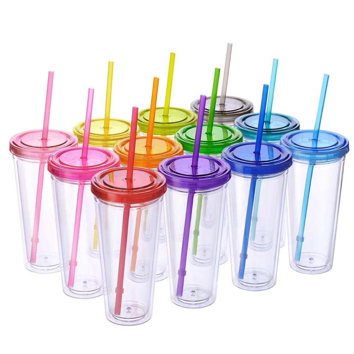 32Oz. Acrylic Tumbler with Lid and Straw for Drinks 8